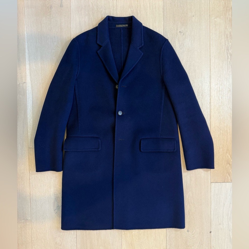 Acne Studios Navy Wool Coat